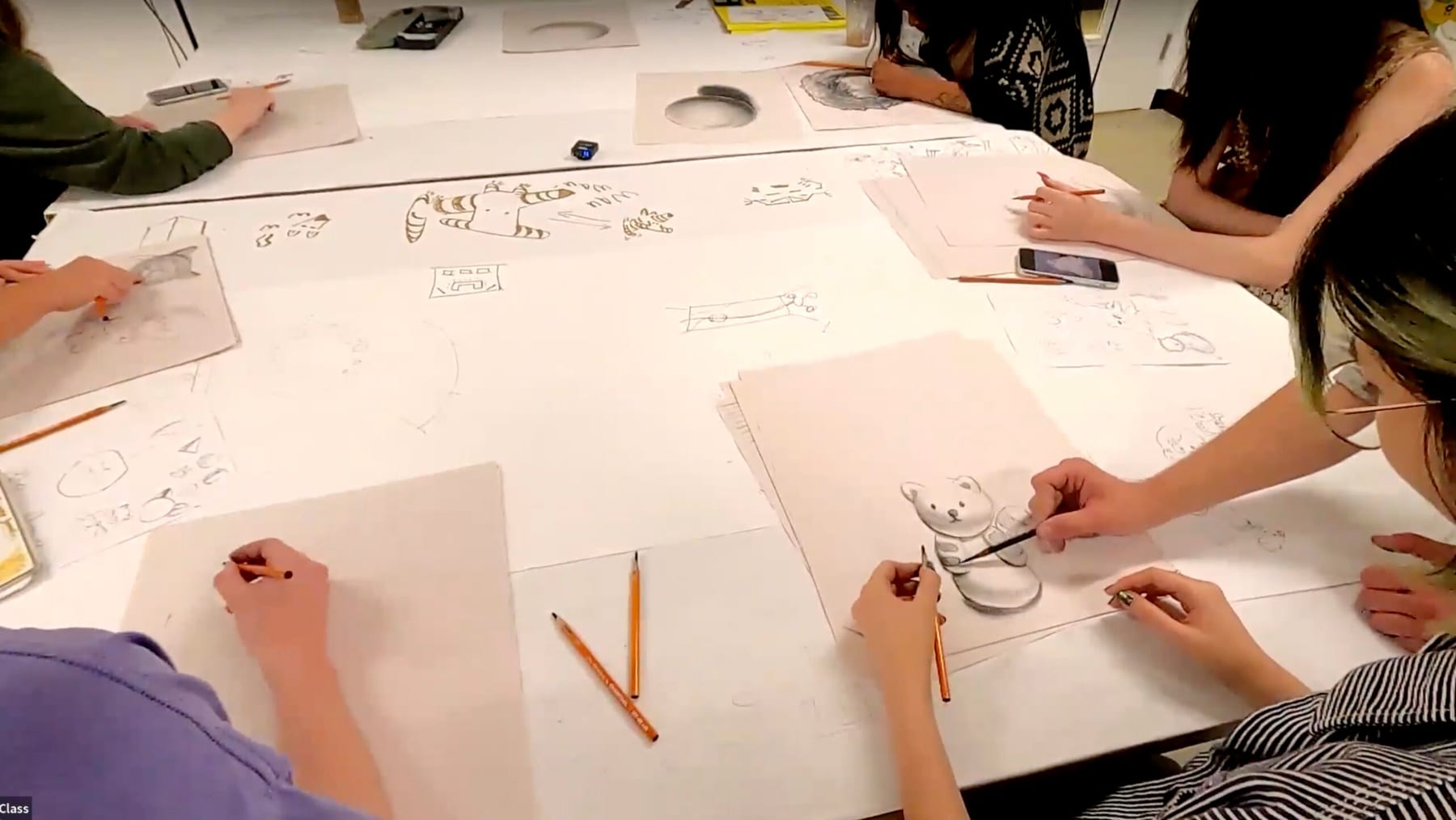 Students participating in the It Is That Deep teaching studio